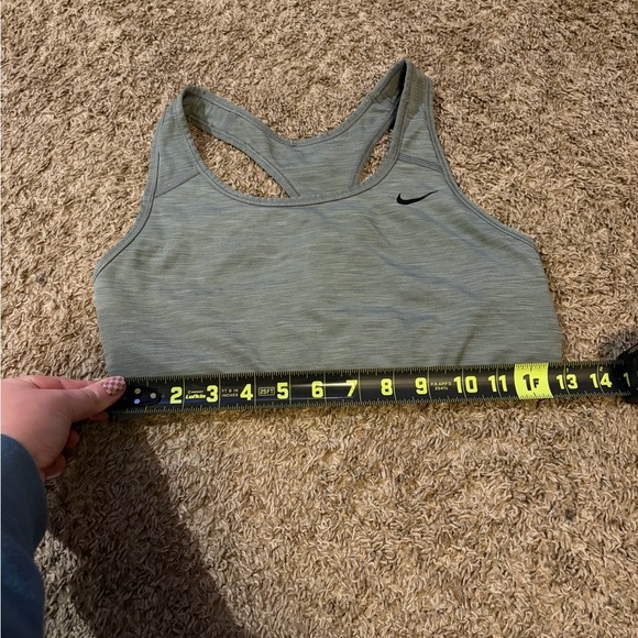 Women’s Heather Grey Nike Dri-Fit Active Sports Bra Size Medium - Picture 2 of 6